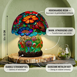 Lampe champignon givrée