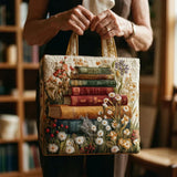 Gewatteerde handgemaakte tote bag