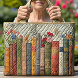 Betoverde bibliotheek gewatteerde draagtas